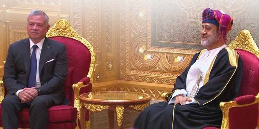 جلالةُ السُّلطان المعظم والعاهل الأردني يعقدان جلسة مباحثاتٍ رسميَّة