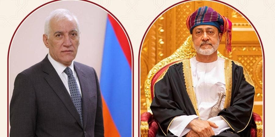 جلالة السلطان يهنئ الرئيس الأرميني