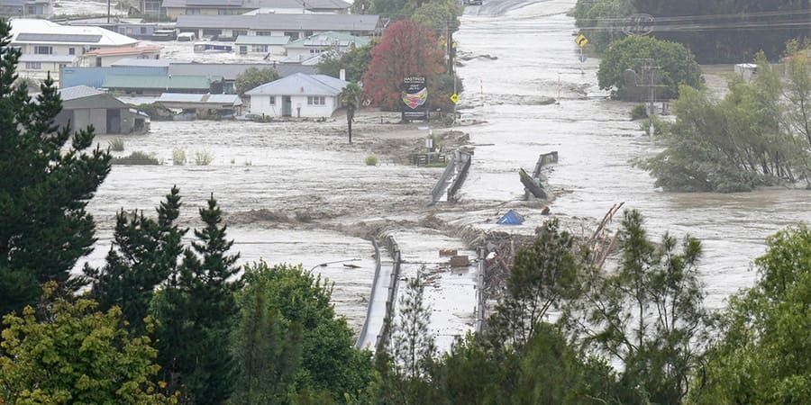 إعصار "غابرييل" في  نيوزيلندا.