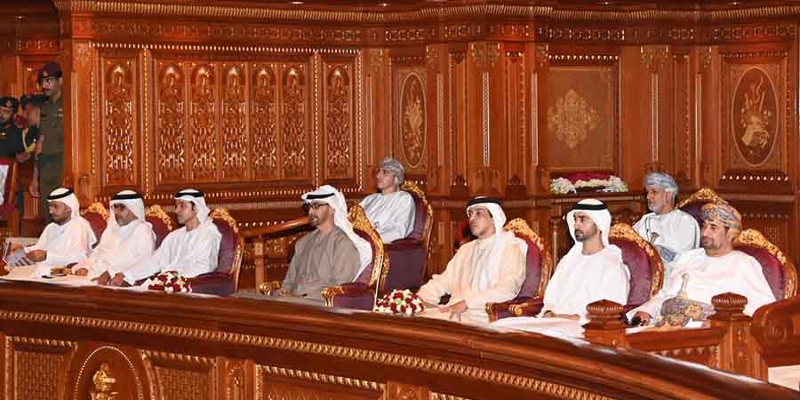 صاحب السمو الشيخ محمد بن زايد آل نهيان رئيس دولة الإمارات العربية المتحدة اليوم بزيارة إلى دار الأوبرا السُّلطانية