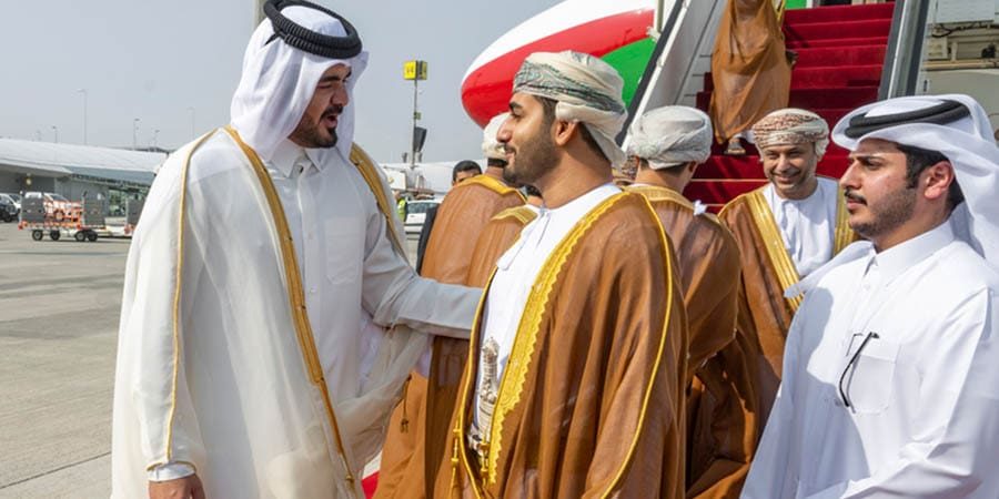 صاحب السّمو السّيد ذي يزن بن هيثم آل سعيد وزير الثقافة والرياضة والشباب يصل إلى دولة قطر الشقيقة