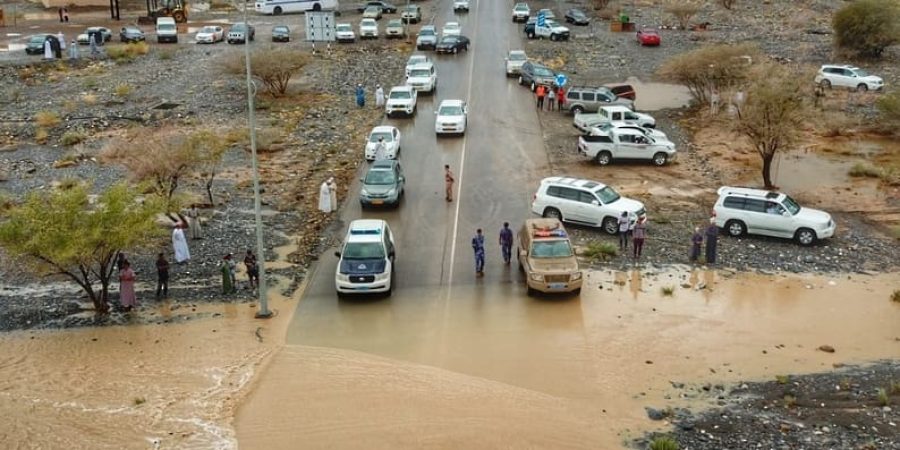 إحدى المحافظات المتأثرة من الأمطار الغزيرة