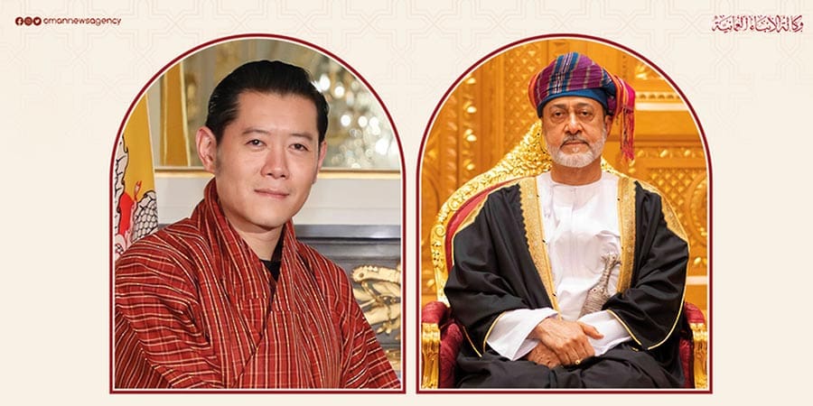 جلالة السُّلطان المعظم يهنئ ملك بوتان 