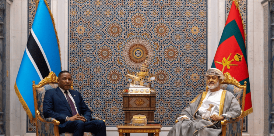 جلالةُ السُّلطان المُعظّم يستقبل رئيس جمهورية بوتسوانا