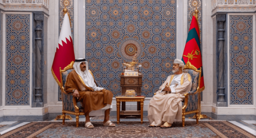 جلالةُ السُّلطان وأمير قطر يبحثان تطوّرات الأحداث في المنطقة