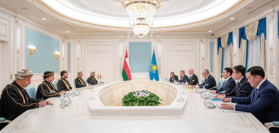 صاحبِ السُّموّ السّيد ذي يزن ورئيس كازاخستان يضعان خارطة طريق لاستثمارات كبرى 