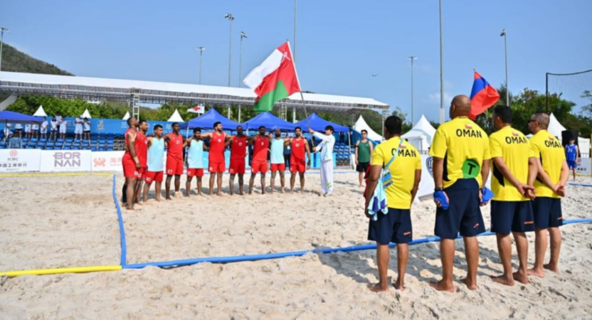 يدُ عُمان الشاطئية تتألق في “سانيا” وتكتسحُ المالديف بثنائية نظيفة