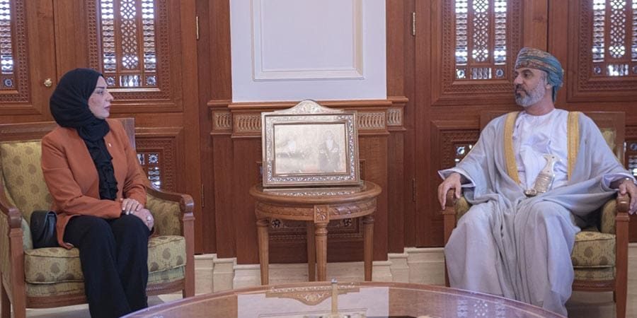 مجلس الشورى استقبال سعادة خالد بن هلال المعولي رئيس مجلس الشورى اليوم معالي فوزية بنت عبد الله زينل، رئيسة مجلس النواب بمملكة البحرين والوفد المرافق لها