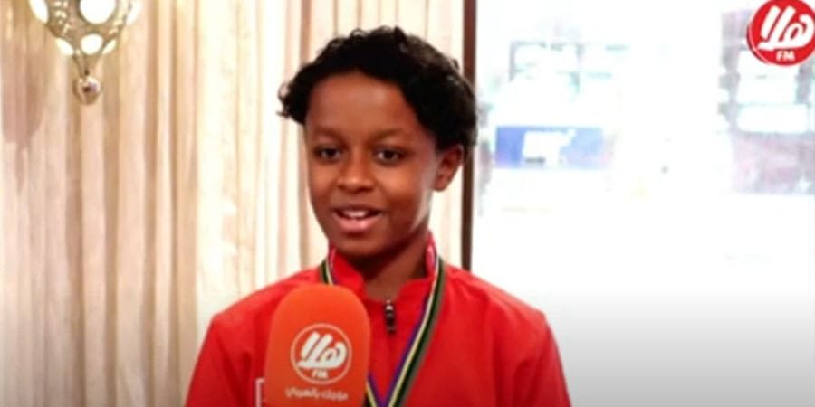 المهند بن توفيق البلوشي  صاحب أول ميدالية في تاريخ سلطنة عمان في التايكواندو.