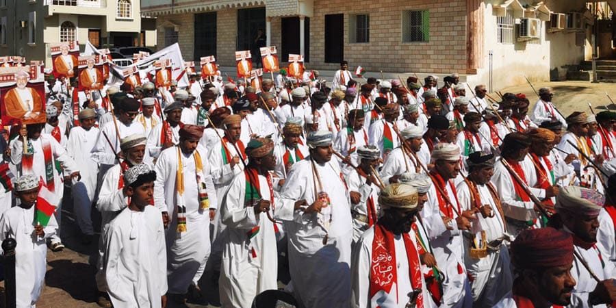 محافظة ظفار جانب من مسيرات الولاء والعرفان