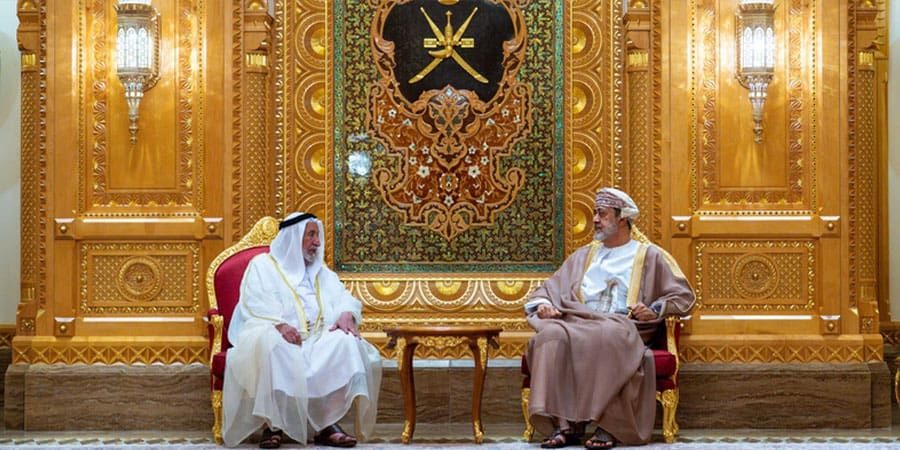 سلطنة عُمان جلالة السُّلطان المعظّم يستقبل حاكم الشارقة