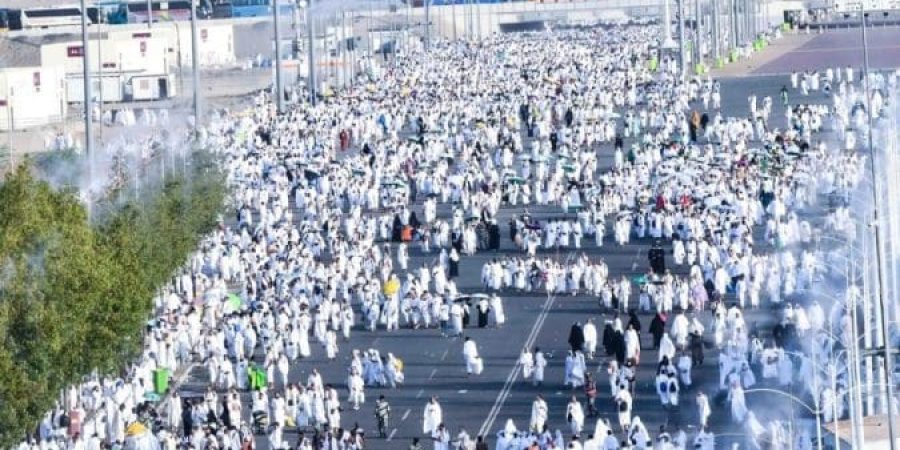 ضيوف الرحمن يقفون على صعيد عرفة