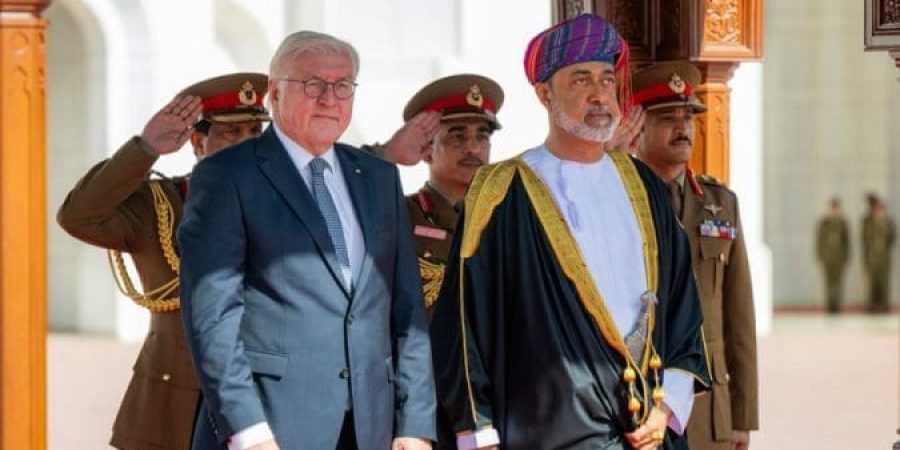 جلالةُ السُّلطان المعظم يستقبل الرئيس الألماني